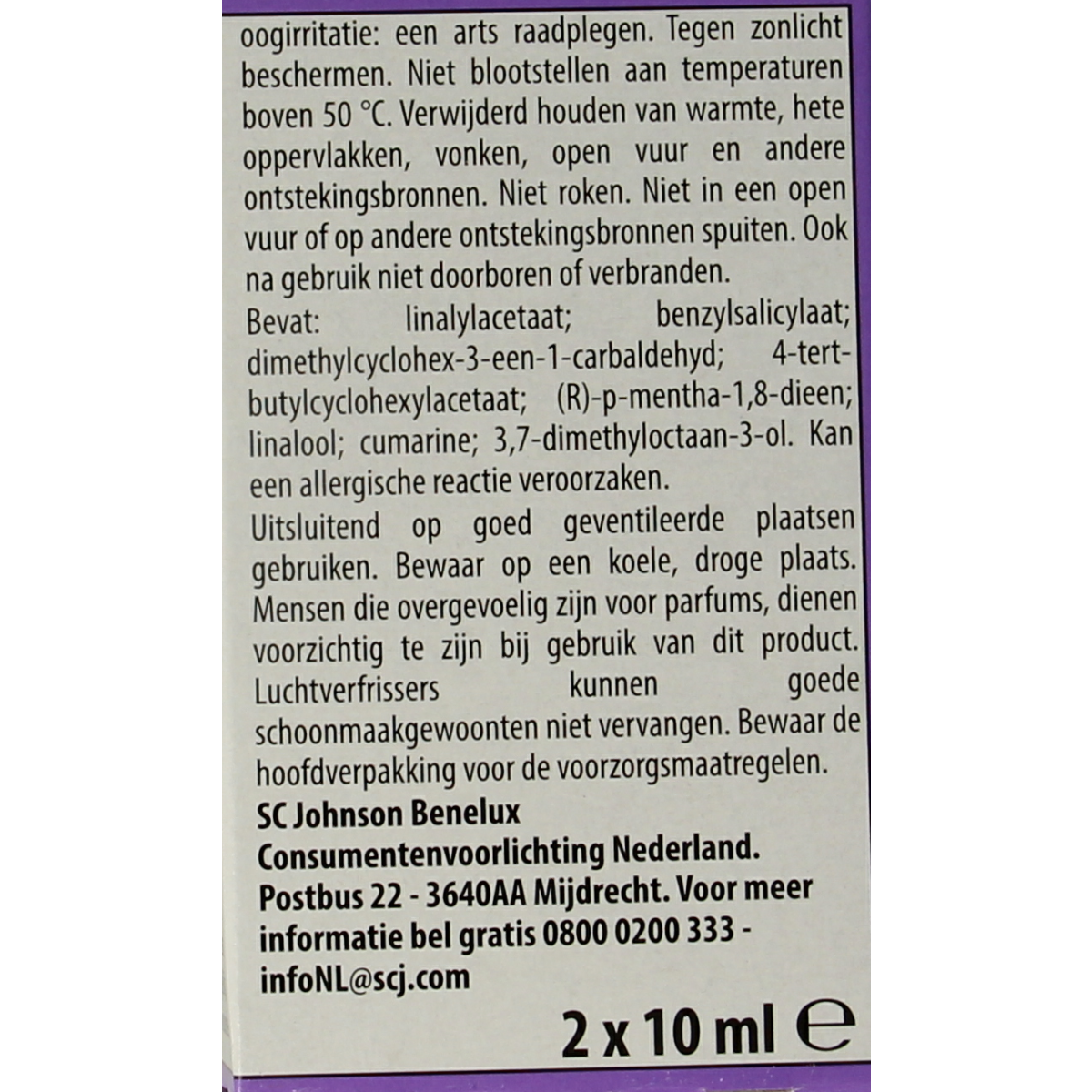 Glade Touch & fresh navul duo lavendel / aloe 2.00 Stuks