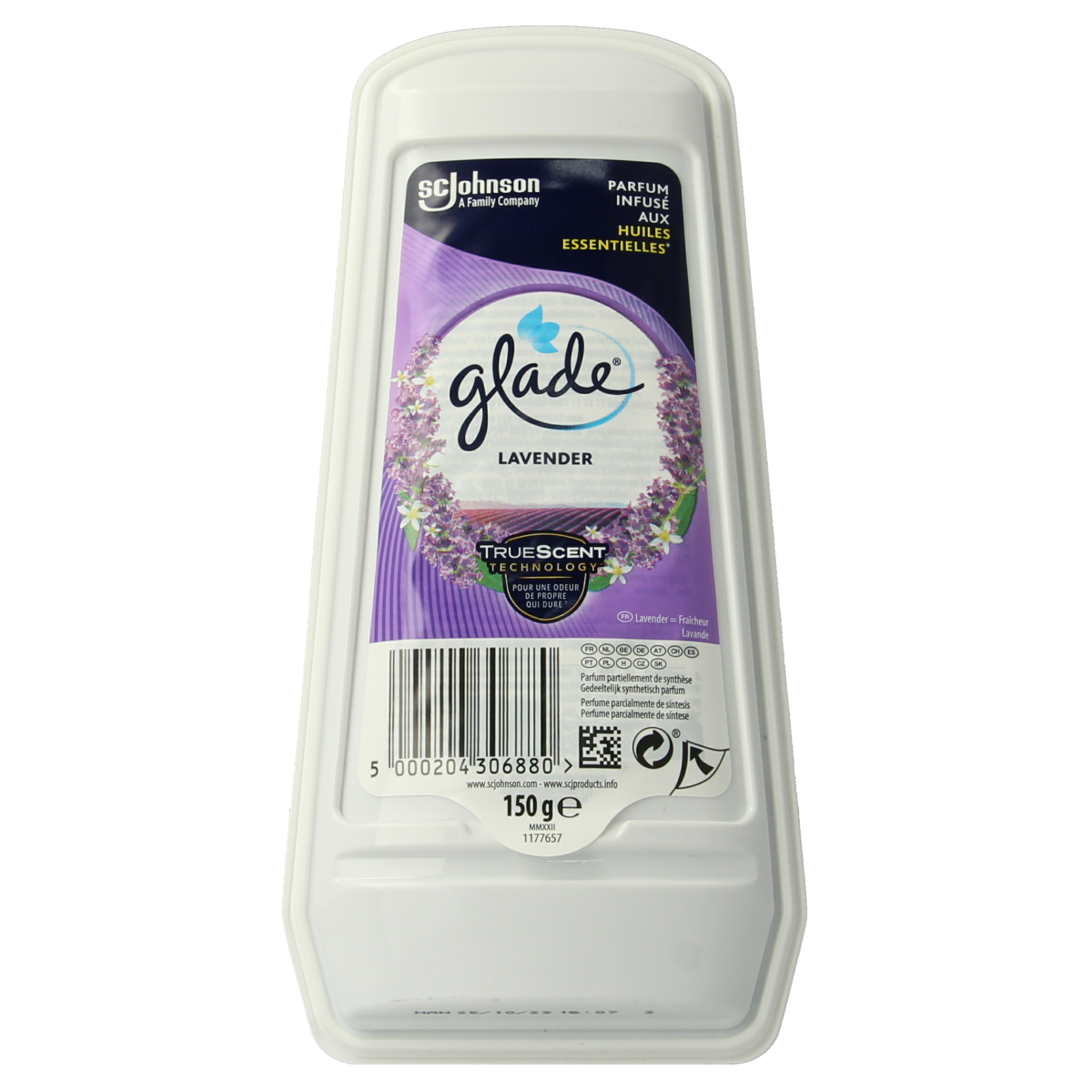 Glade Luchtverfrisser gel tranquil lavender & aloe 150.00 Gram