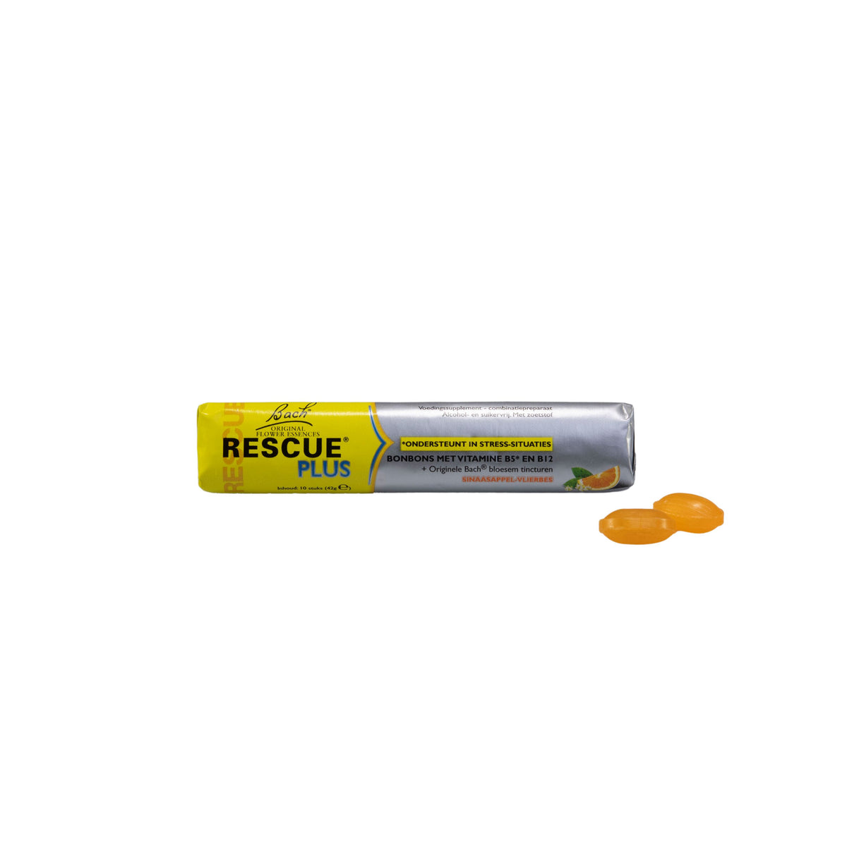 Bach Rescue Rescue remedy plus bonbon 10.00 Stuks