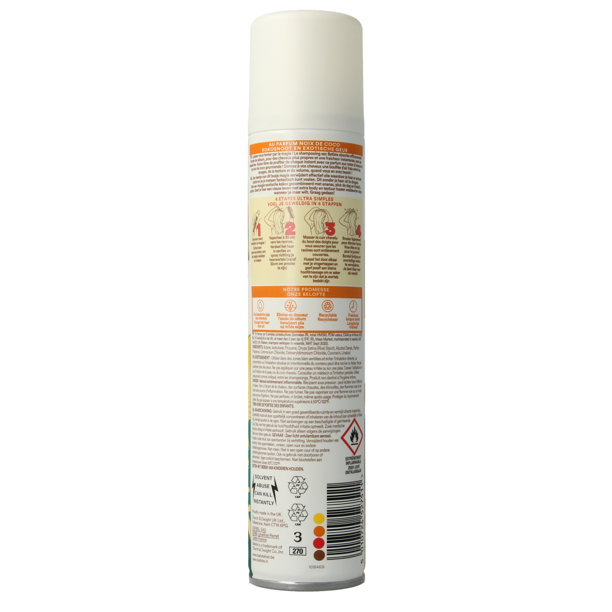 Batiste Droogshampoo tropical 200.00 Milliliter