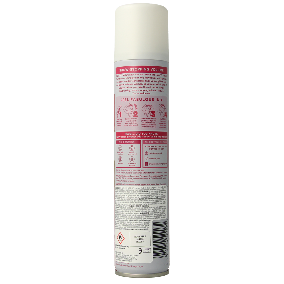 Batiste Droogshampoo XXL volume 200.00 Milliliter