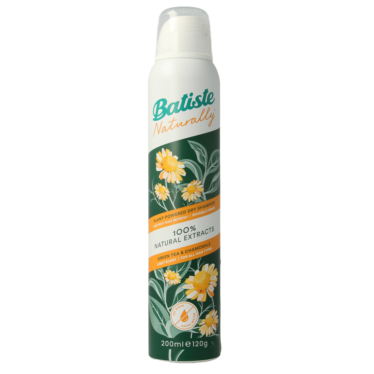 Batiste Droogshampoo green tea & chamomile normaal haar 200.00 Milliliter