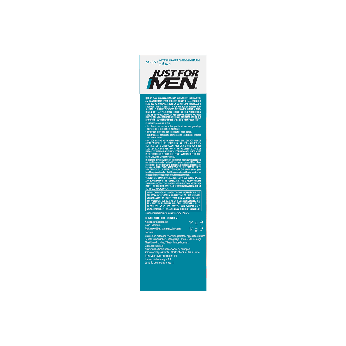 Just For Men Snor & baard middenbruin M35 14.00 Gram