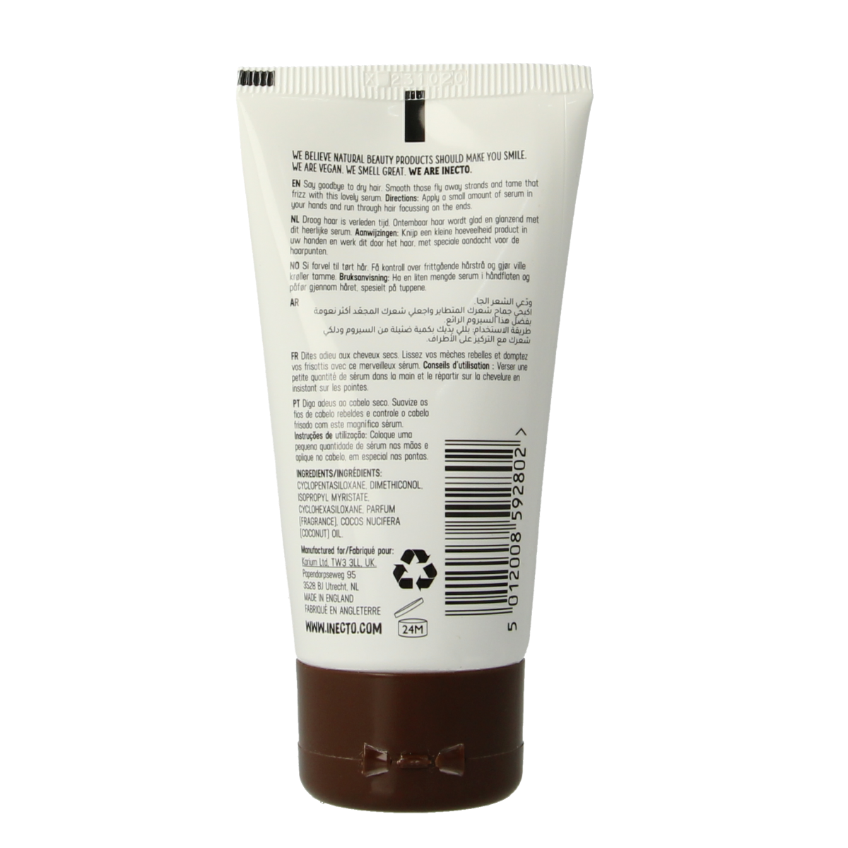 Inecto Naturals Coconut olie haarserum  50.00 Milliliter
