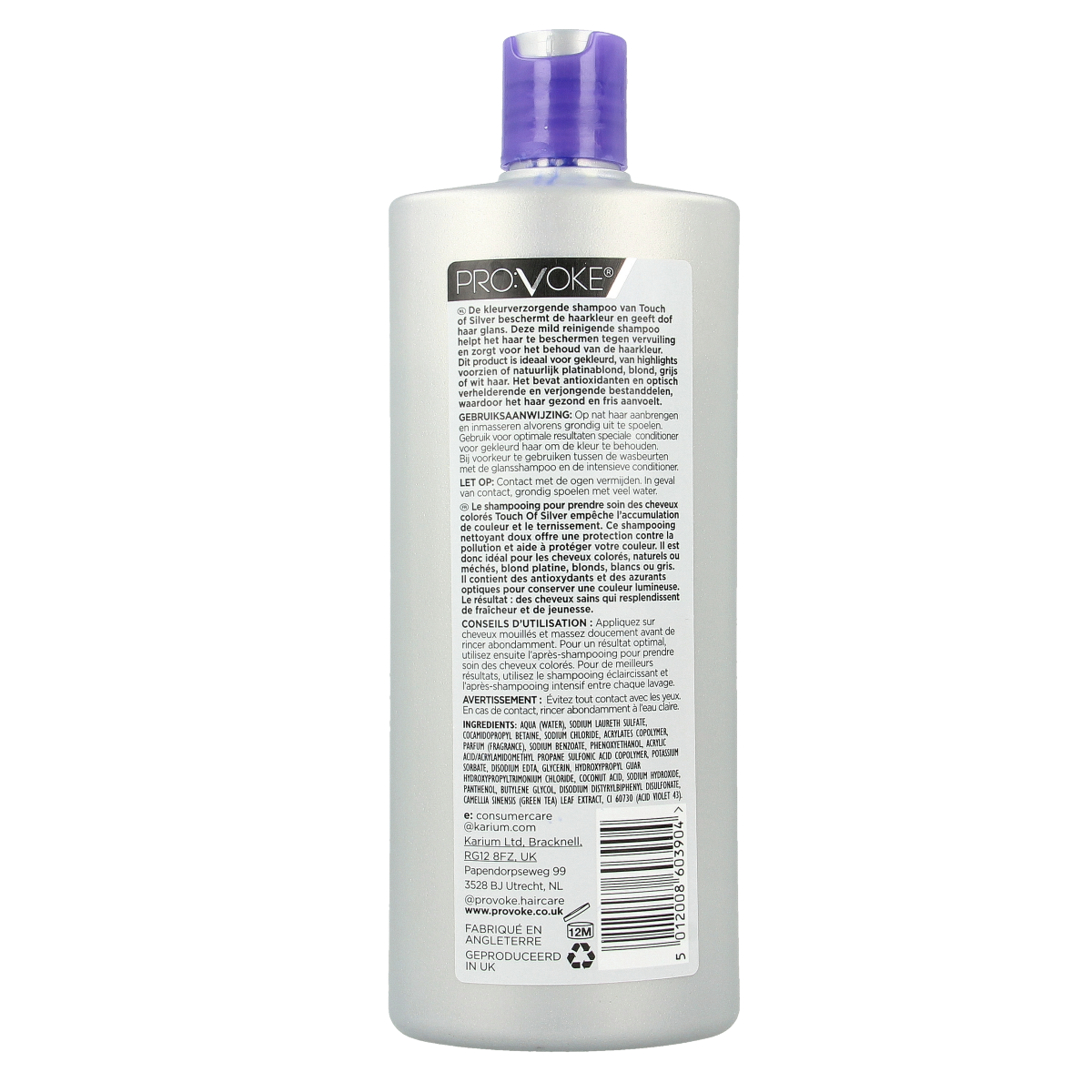 Provoke Shampoo touch of silver color care 400.00 Milliliter