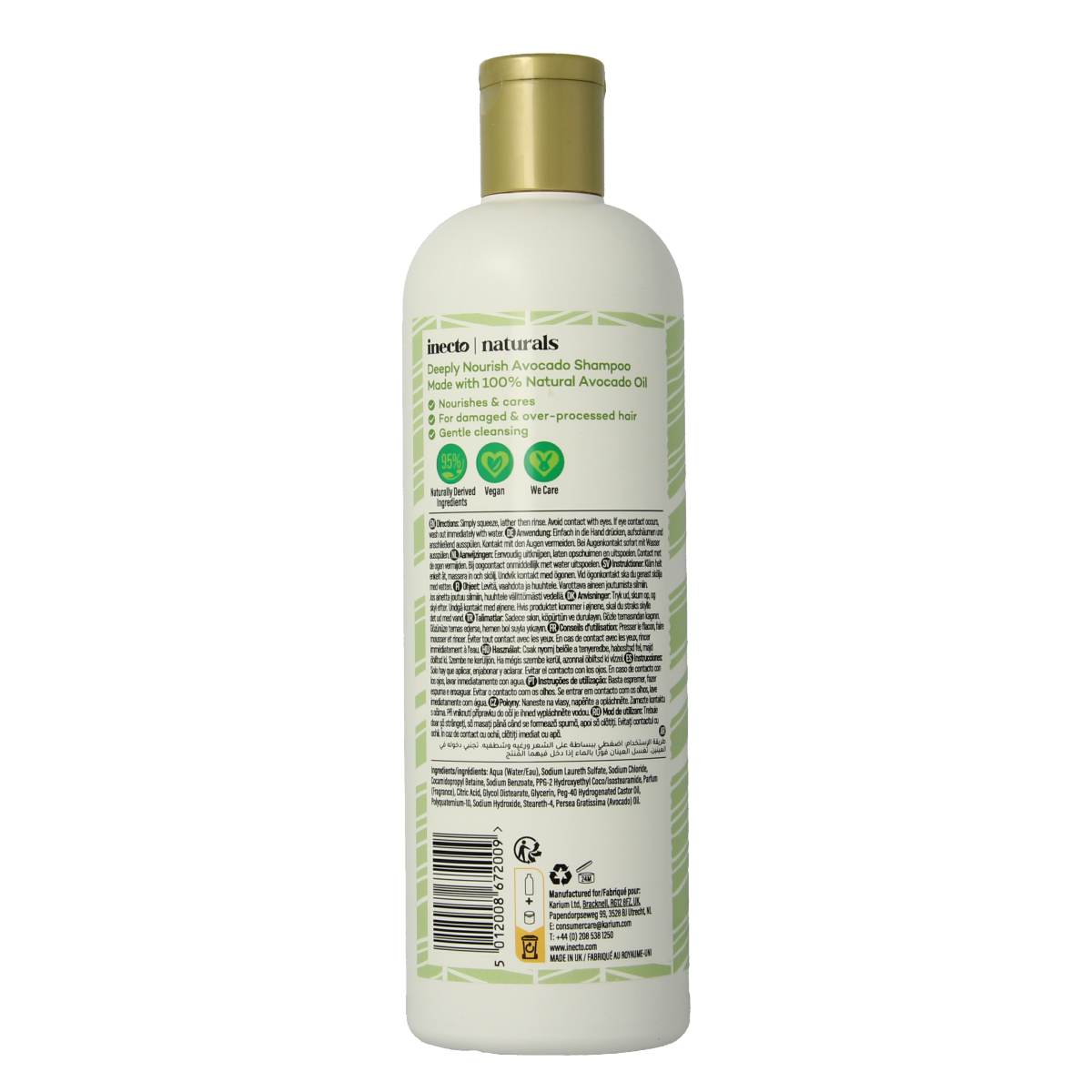 Inecto Naturals Avocado shampoo 500.00 Milliliter