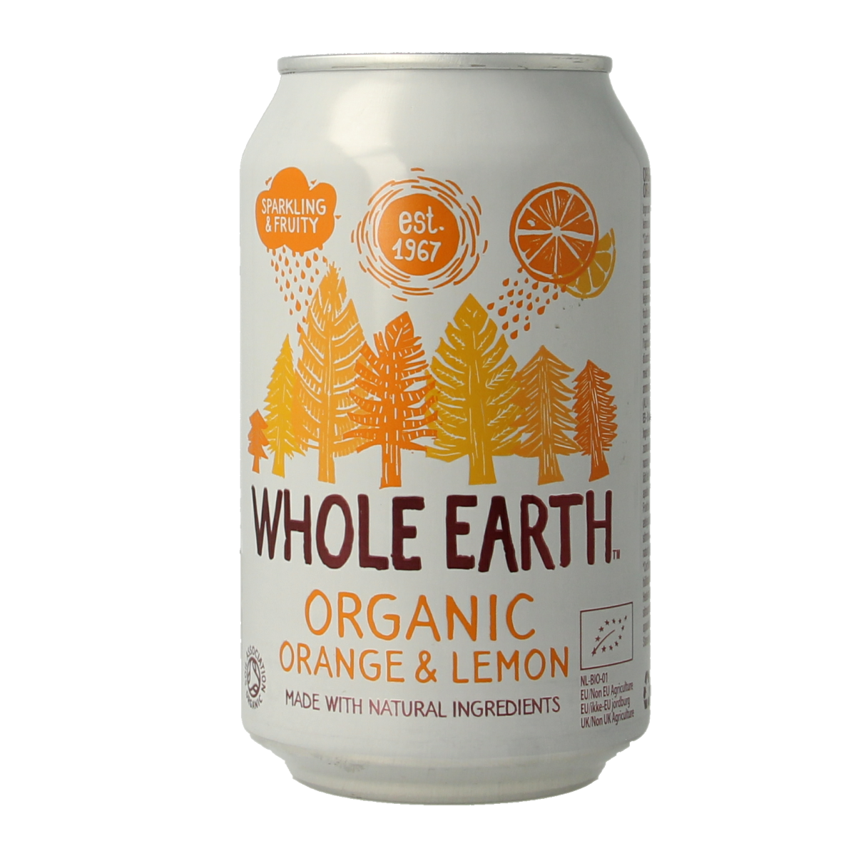 Whole Earth Sparkling orange & lemon bio 330.00 Milliliter