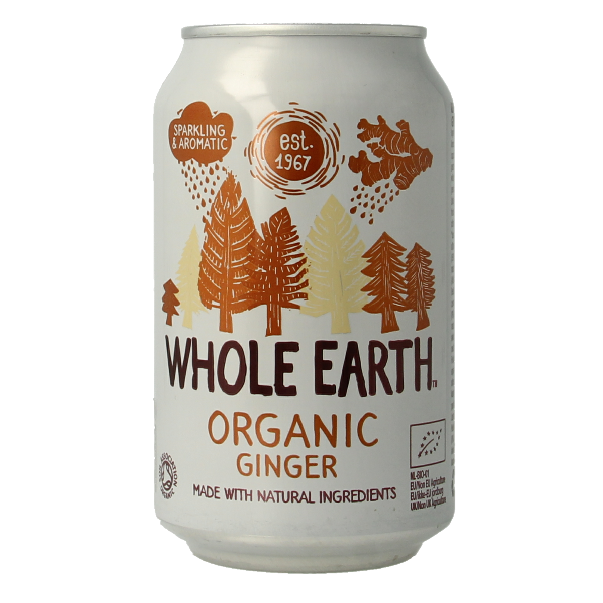 Whole Earth Sparkling ginger bio 330.00 Milliliter