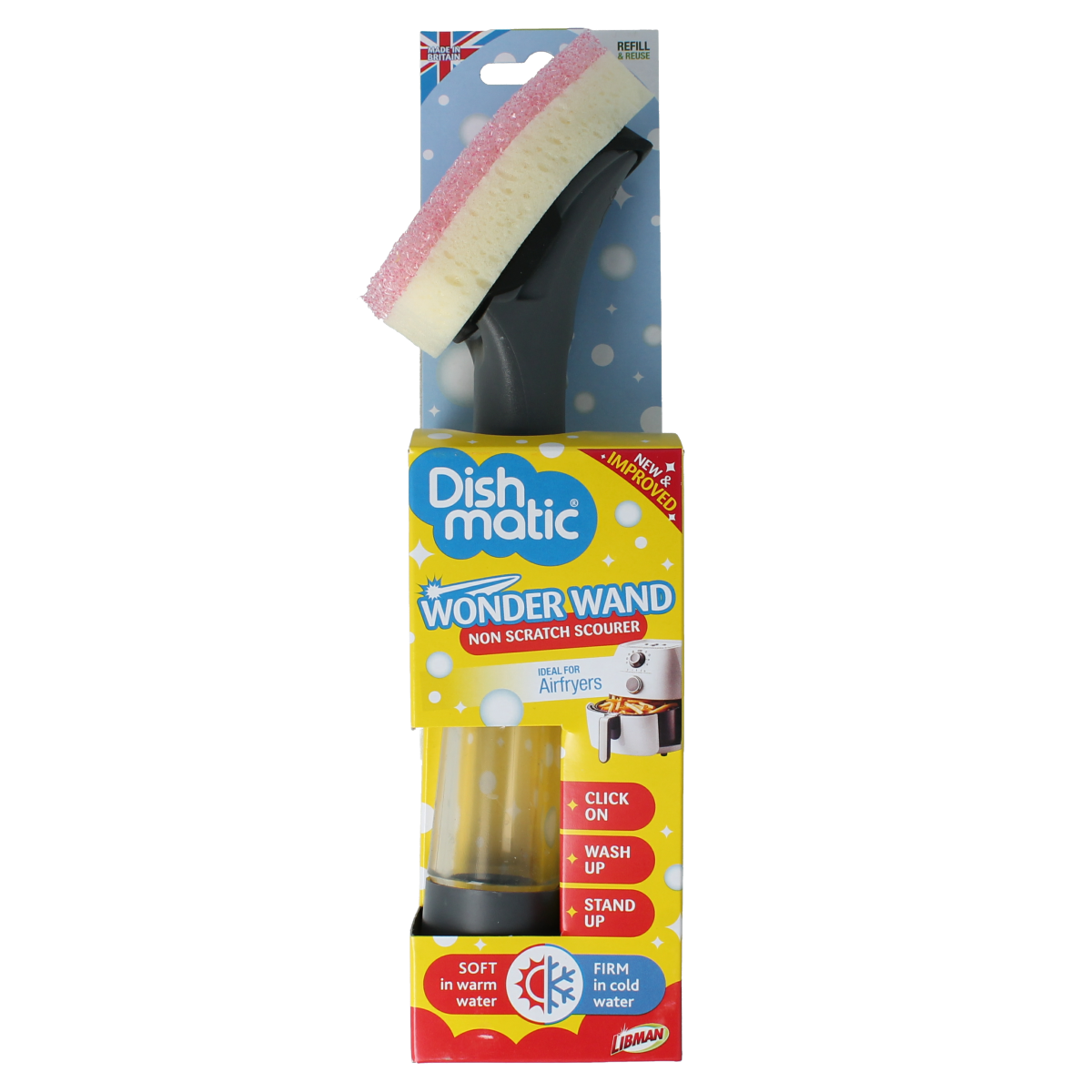 Dishmatic  Wonder wand schoonmaakpons vulbaar 1.00 Stuks