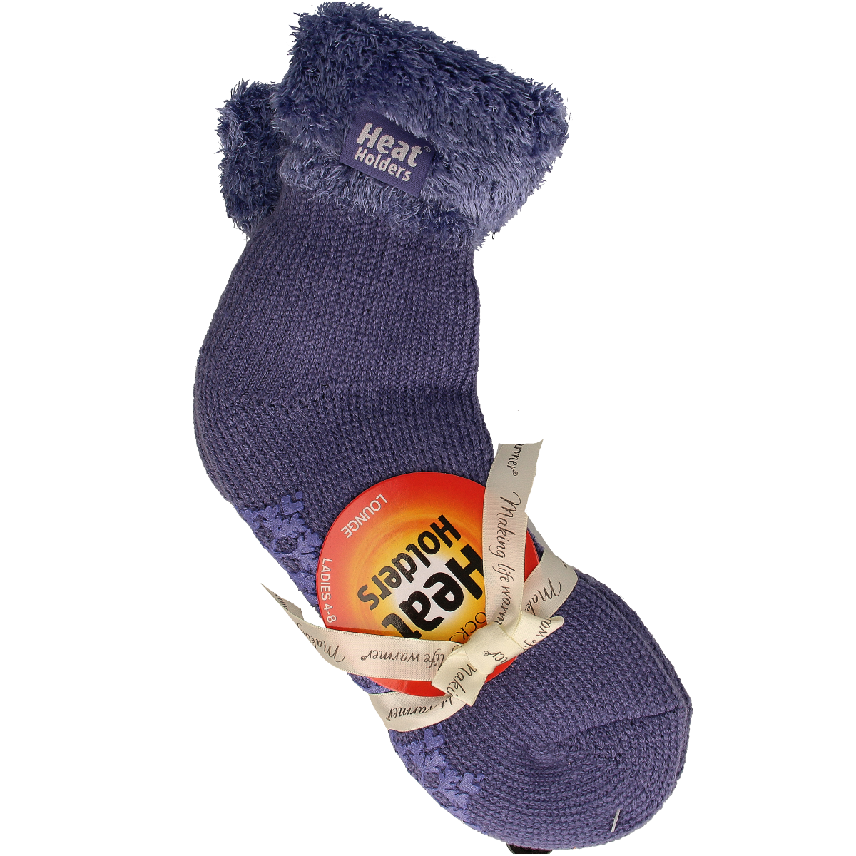 Heat Holders Ladies lounge socks maat 4-8 (37-42) dark lavender 1.00 Paar
