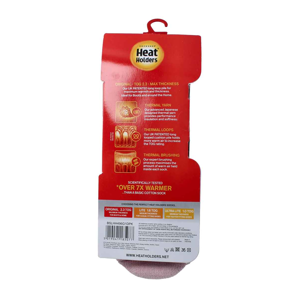 Heat Holders Anti slip socks dusted pink 1.00 Paar