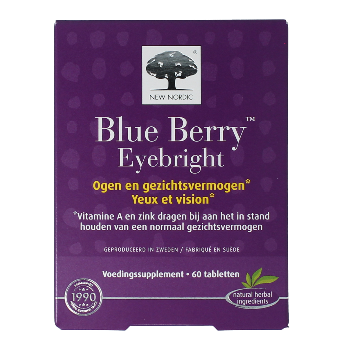New Nordic Blue berry eyebright 60.00 Tabletten