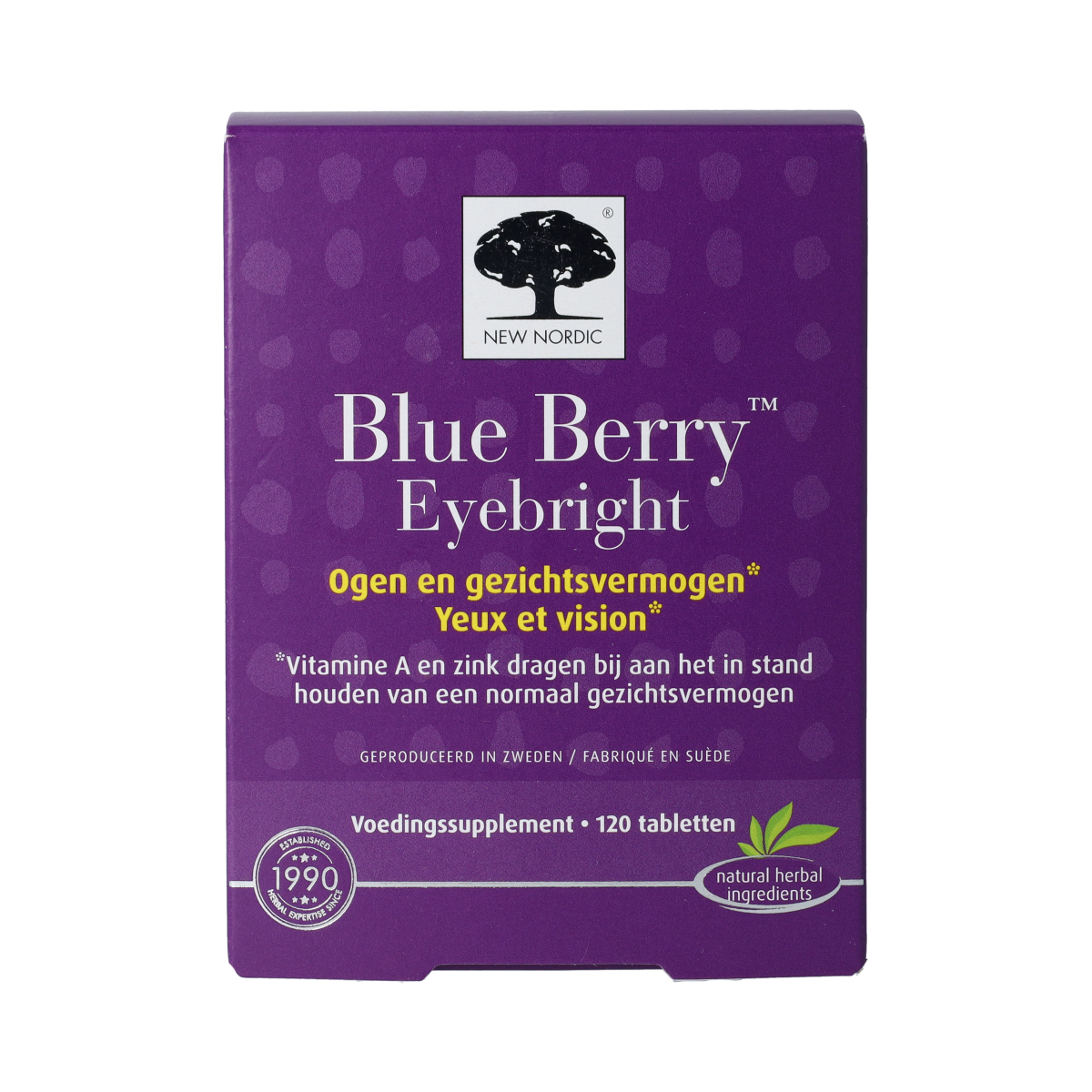 New Nordic Blue berry eyebright 120.00 Tabletten