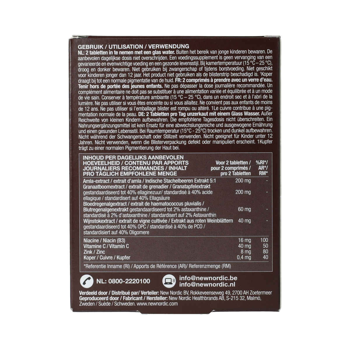 New Nordic Pigment clear skin care  60.00 Tabletten