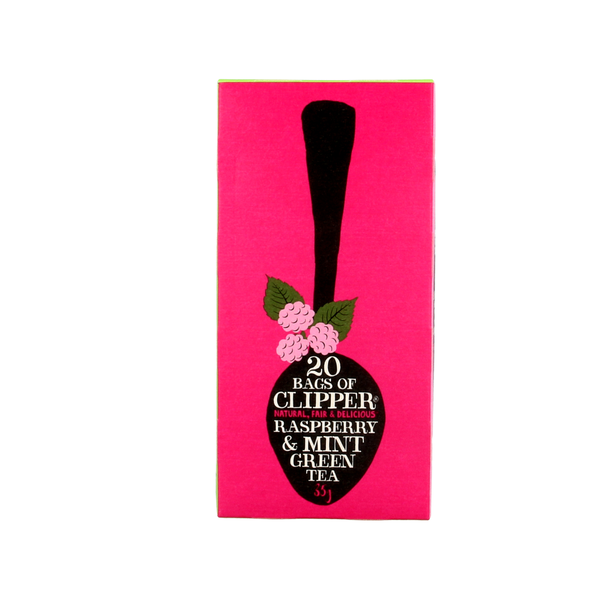 Clipper Framboos mint green tea bio 20.00 Zakjes