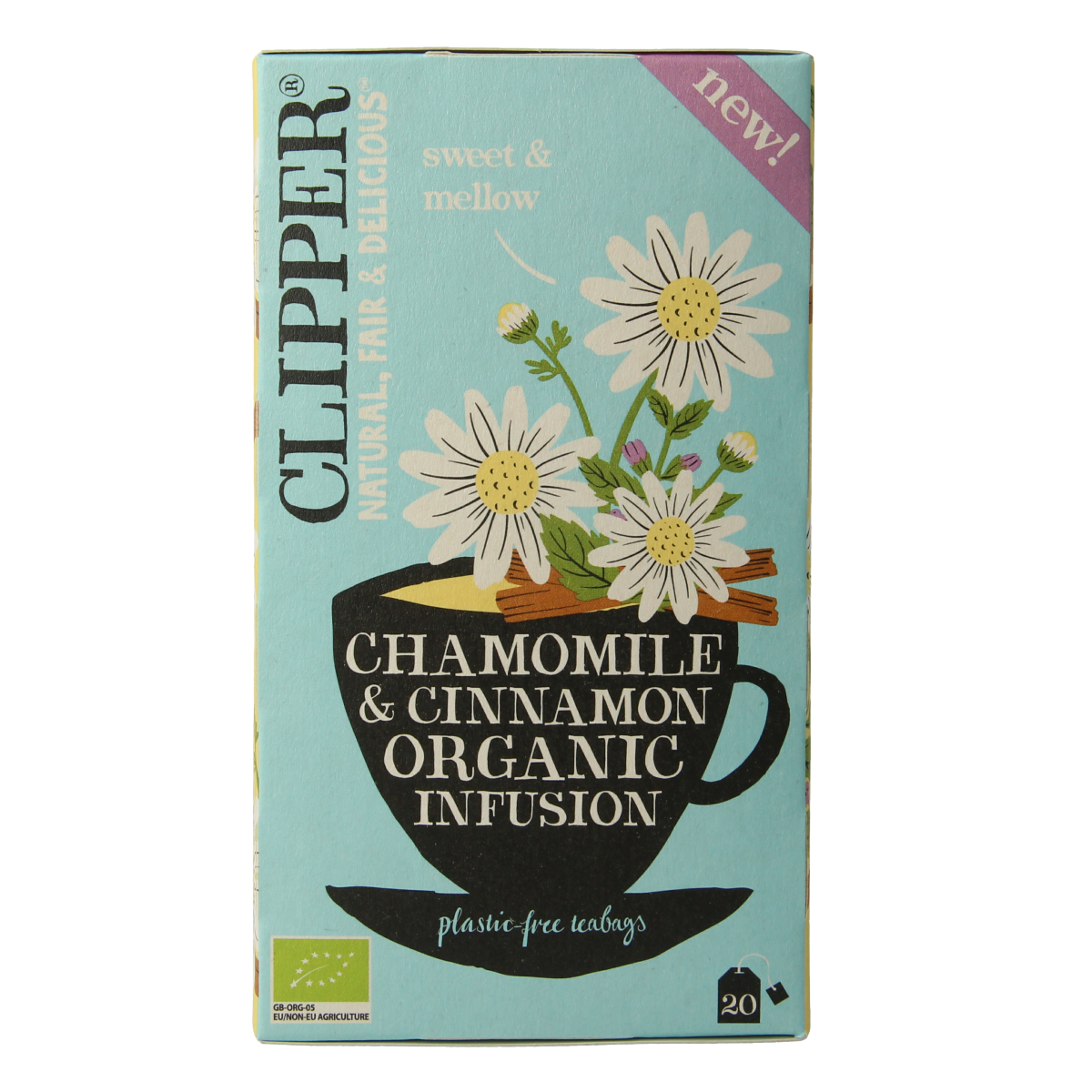 Clipper Chamomile & cinnamon organic infusion bio 20.00 Zakjes