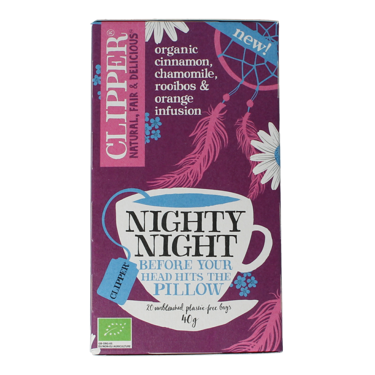 Clipper Kruidenthee nighty night bio 20.00 Zakjes