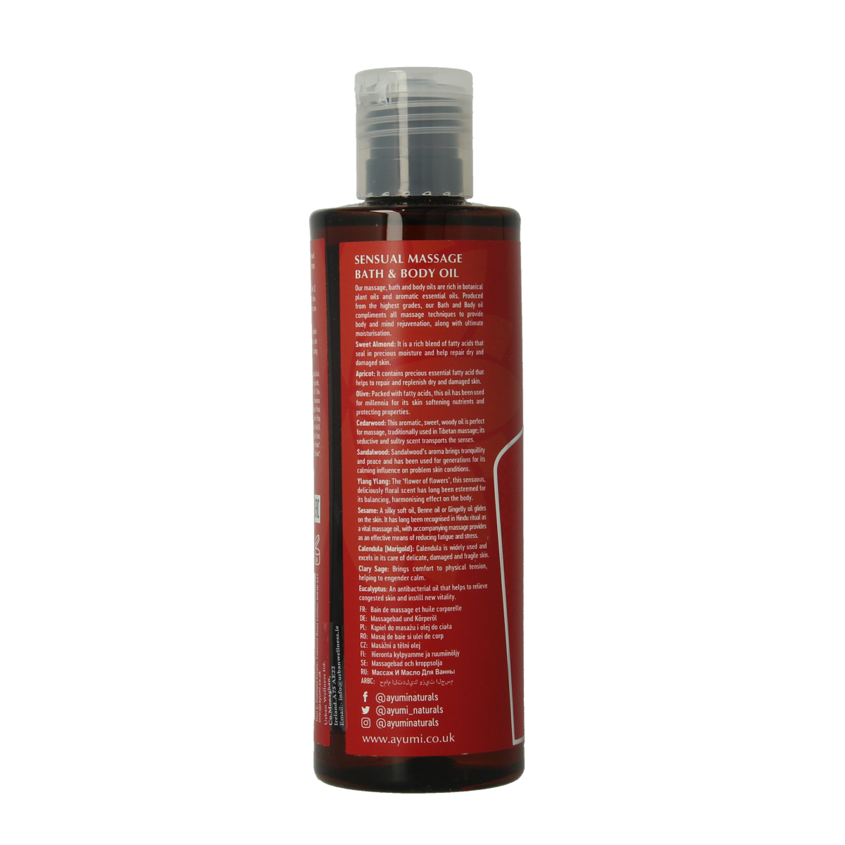 Ayumi Sensual massage & bodyoil 250.00 Milliliter