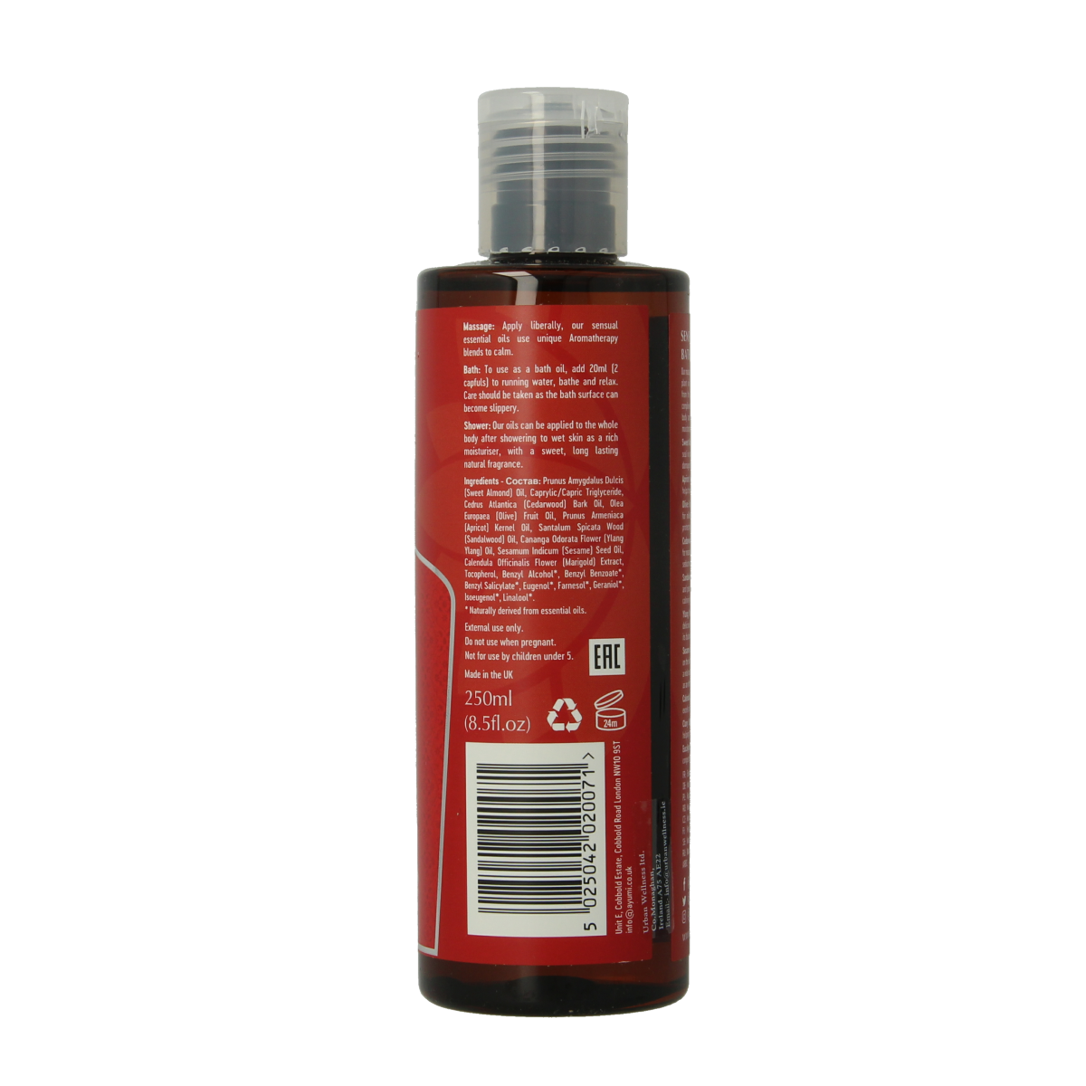 Ayumi Sensual massage & bodyoil 250.00 Milliliter