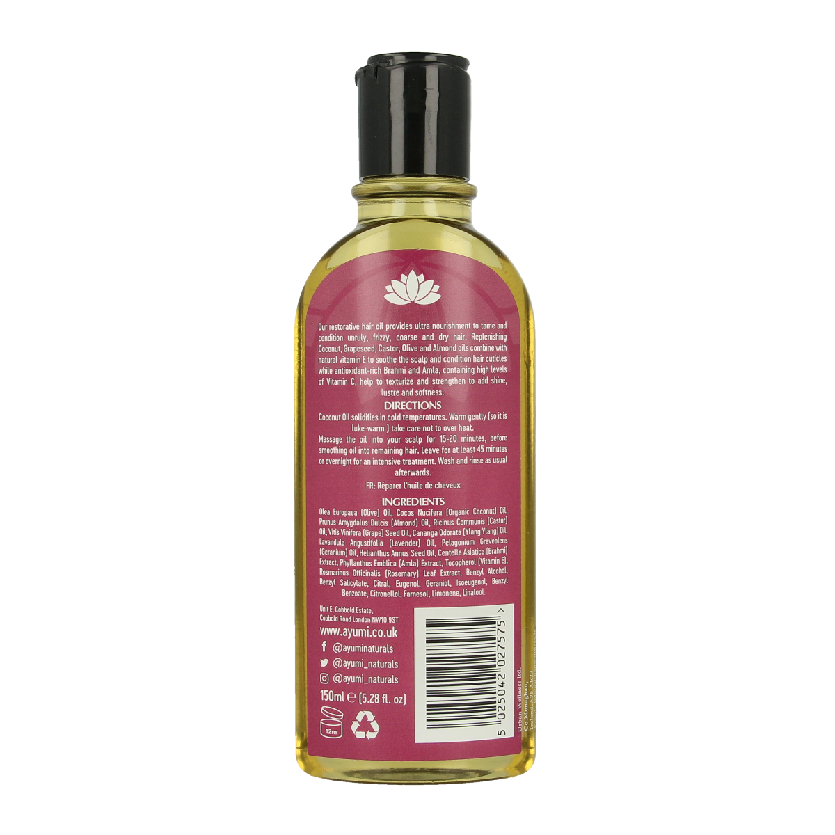 Ayumi Repair hair oil 150.00 Milliliter