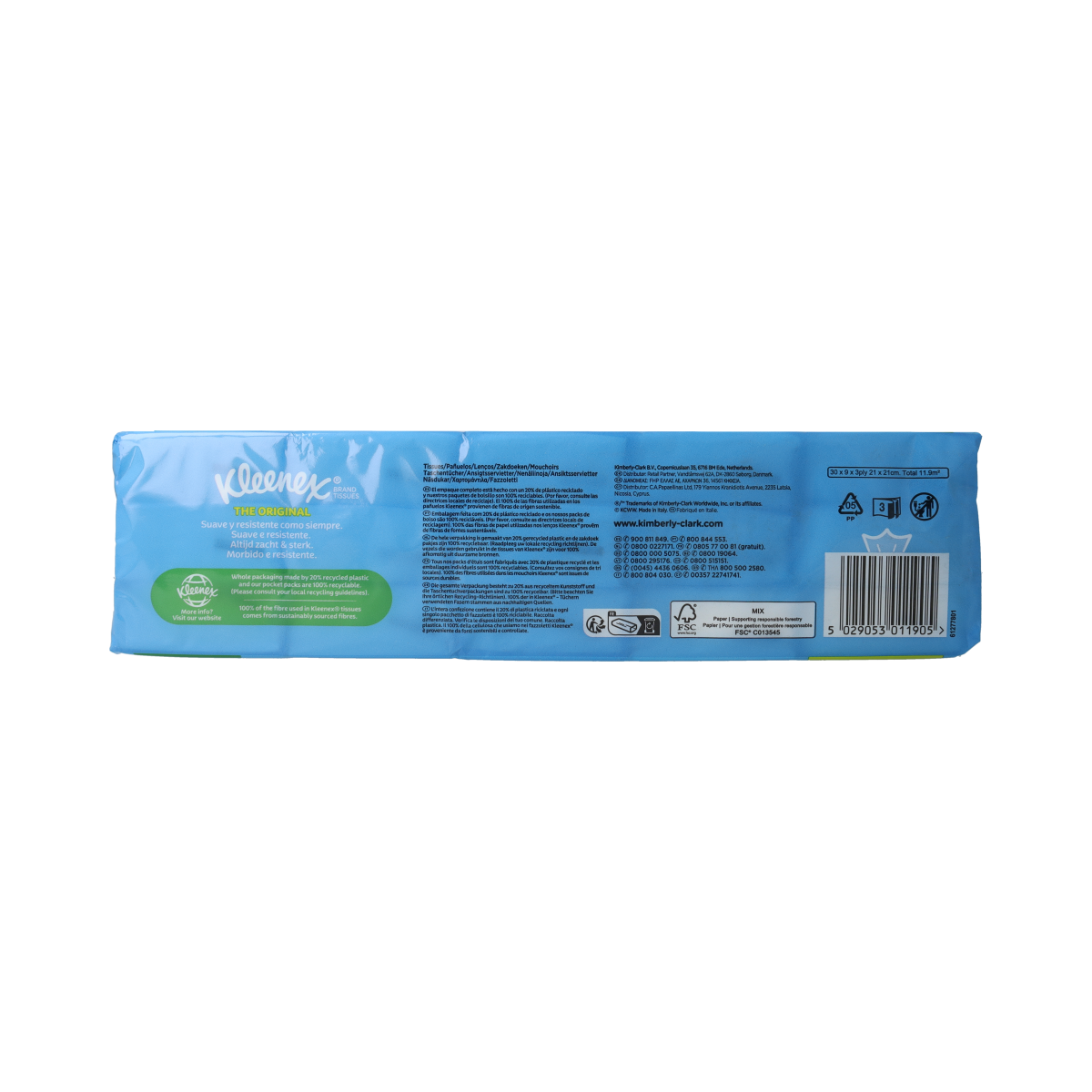 Kleenex Original zakdoekjes pakjes van 9 30.00 Stuks