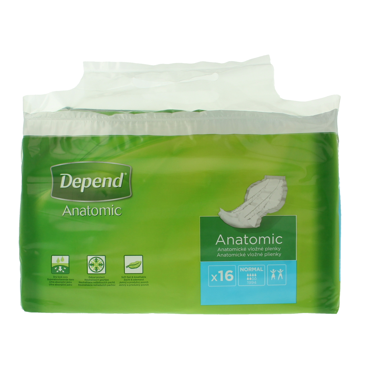Depend Anatomic normaal 16.00 Stuks