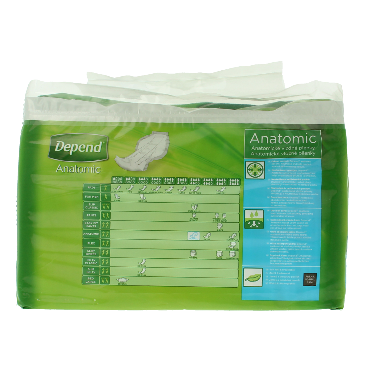 Depend Anatomic normaal 16.00 Stuks