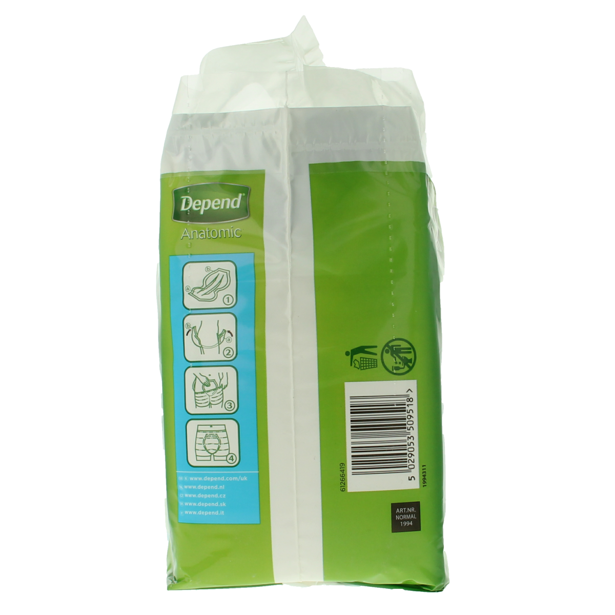 Depend Anatomic normaal 16.00 Stuks