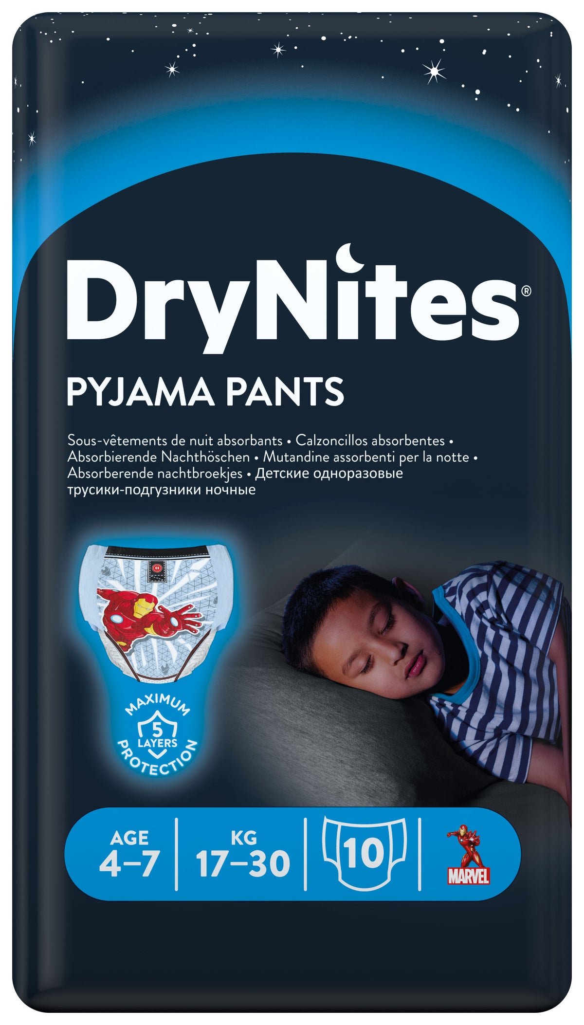Huggies Drynites boy 4-7 jaar 10.00 Stuks