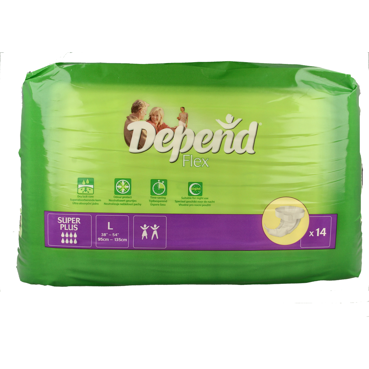 Depend Flex super+ maat L 14.00 Stuks
