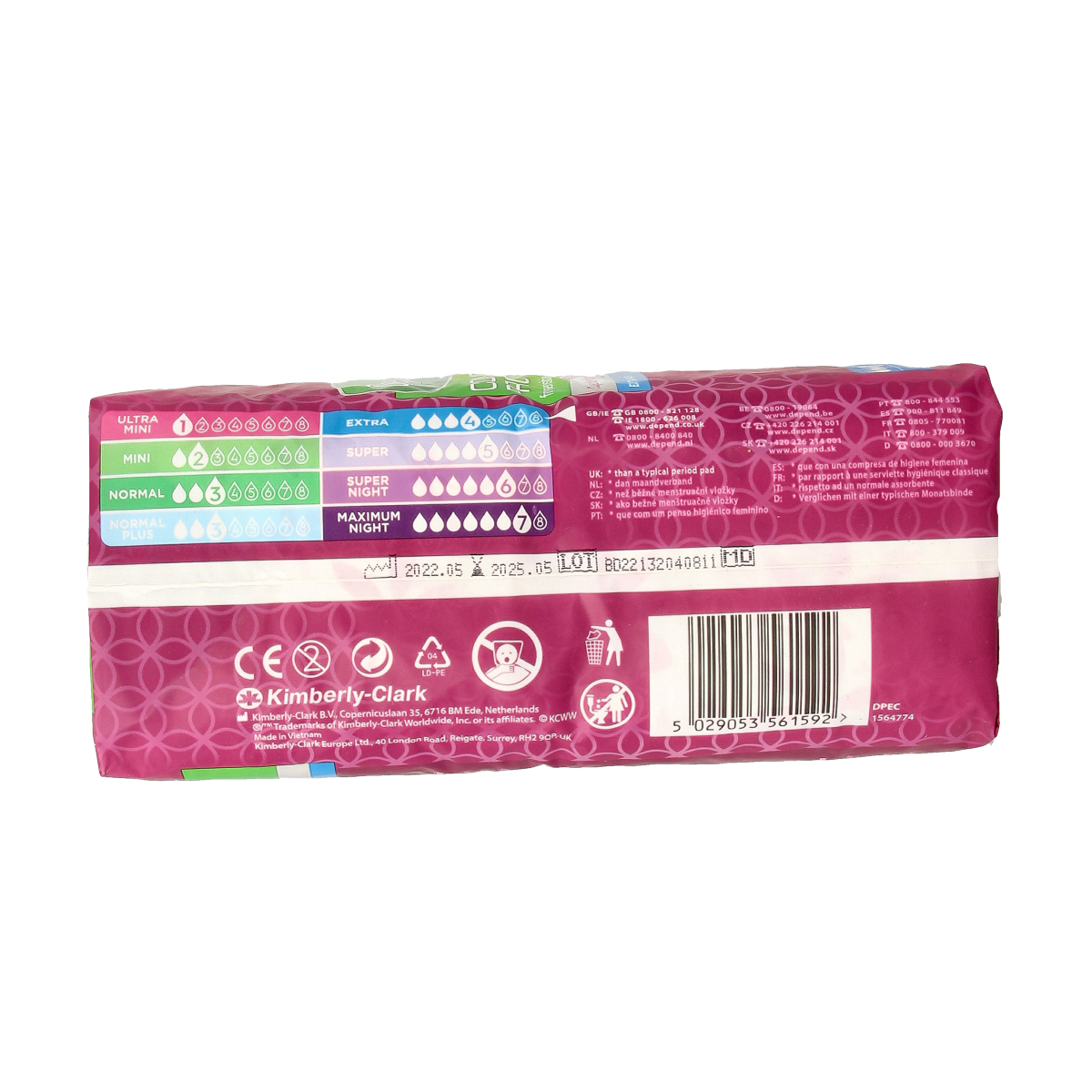 Depend Extra 4-in-1 10.00 Stuks