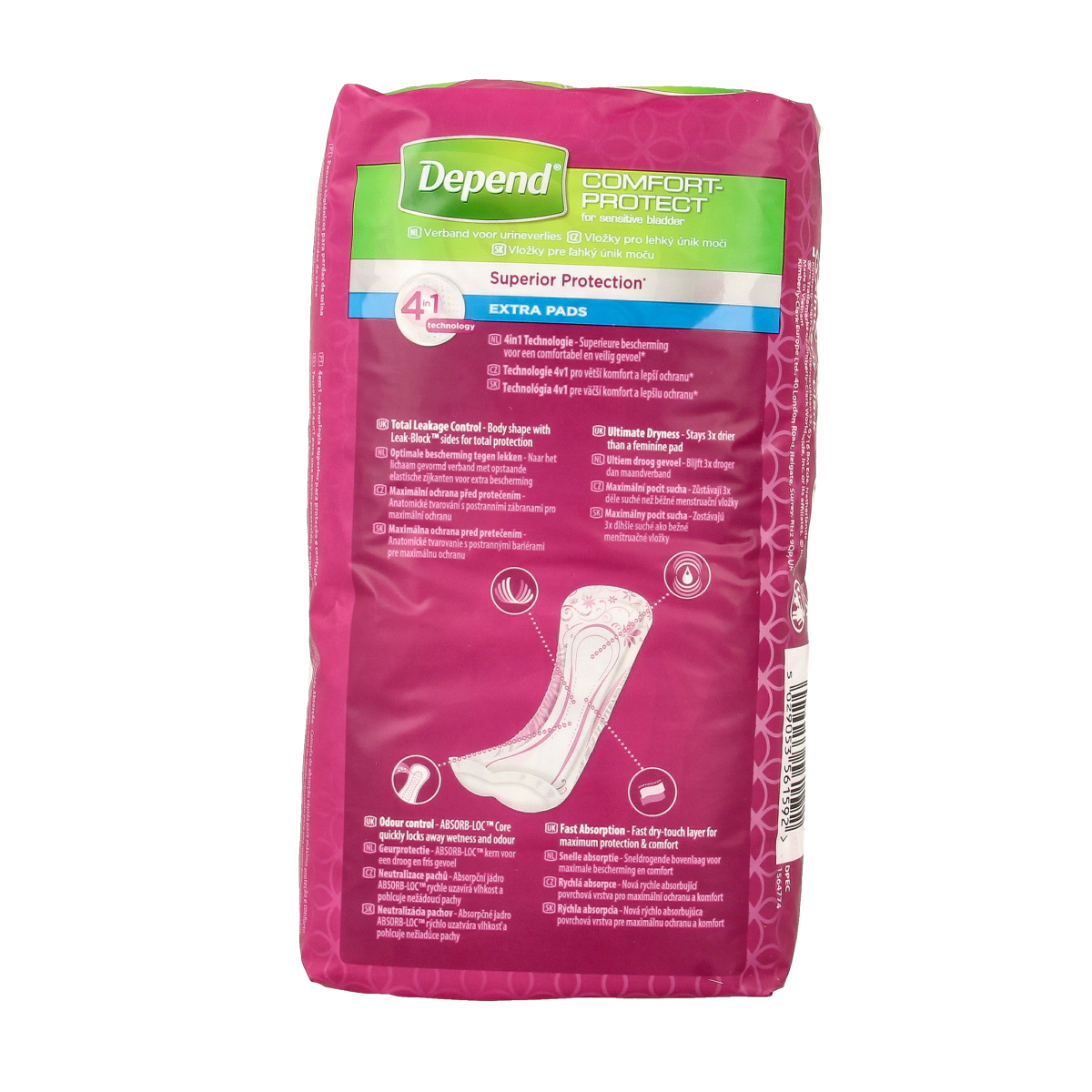 Depend Extra 4-in-1 10.00 Stuks