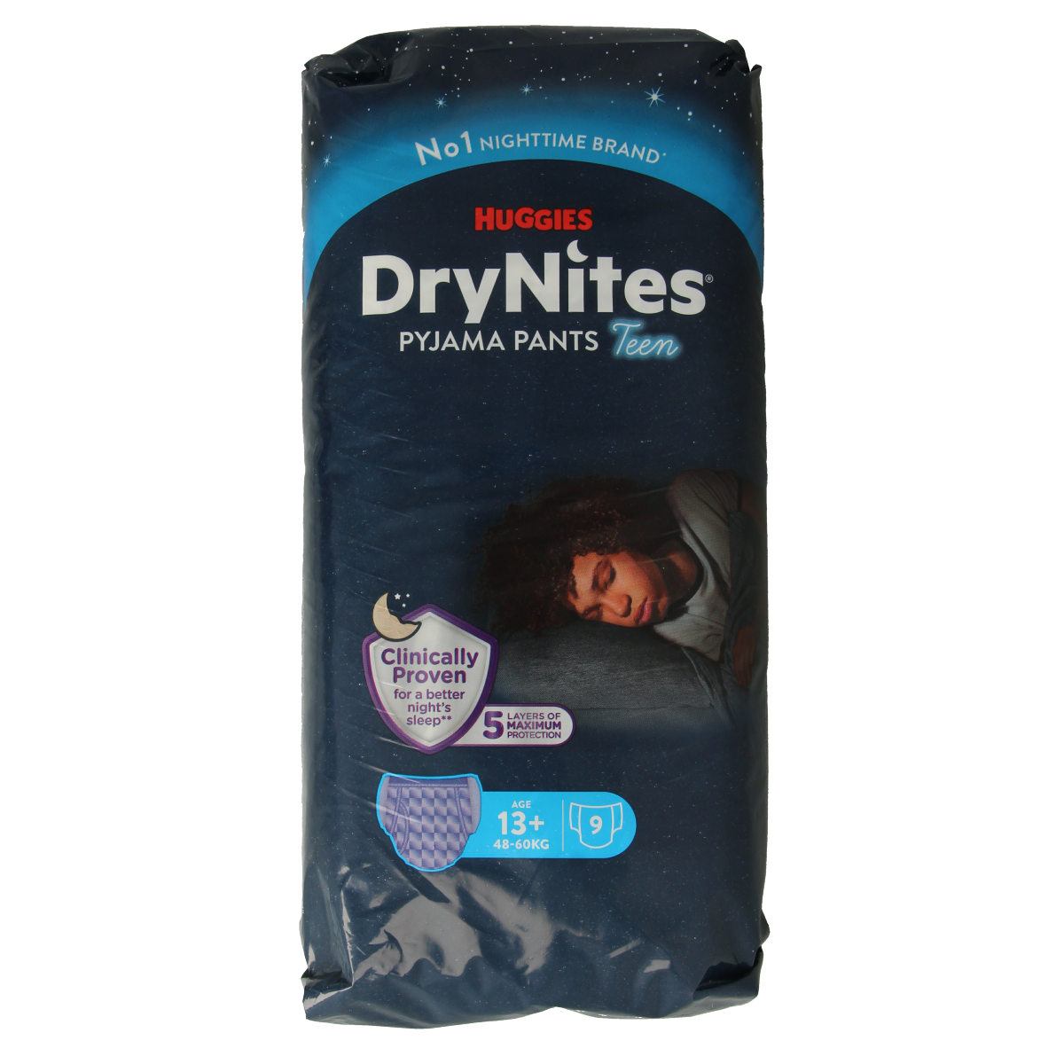 Huggies Drynites teen 13+kg boy 9.00 Stuks