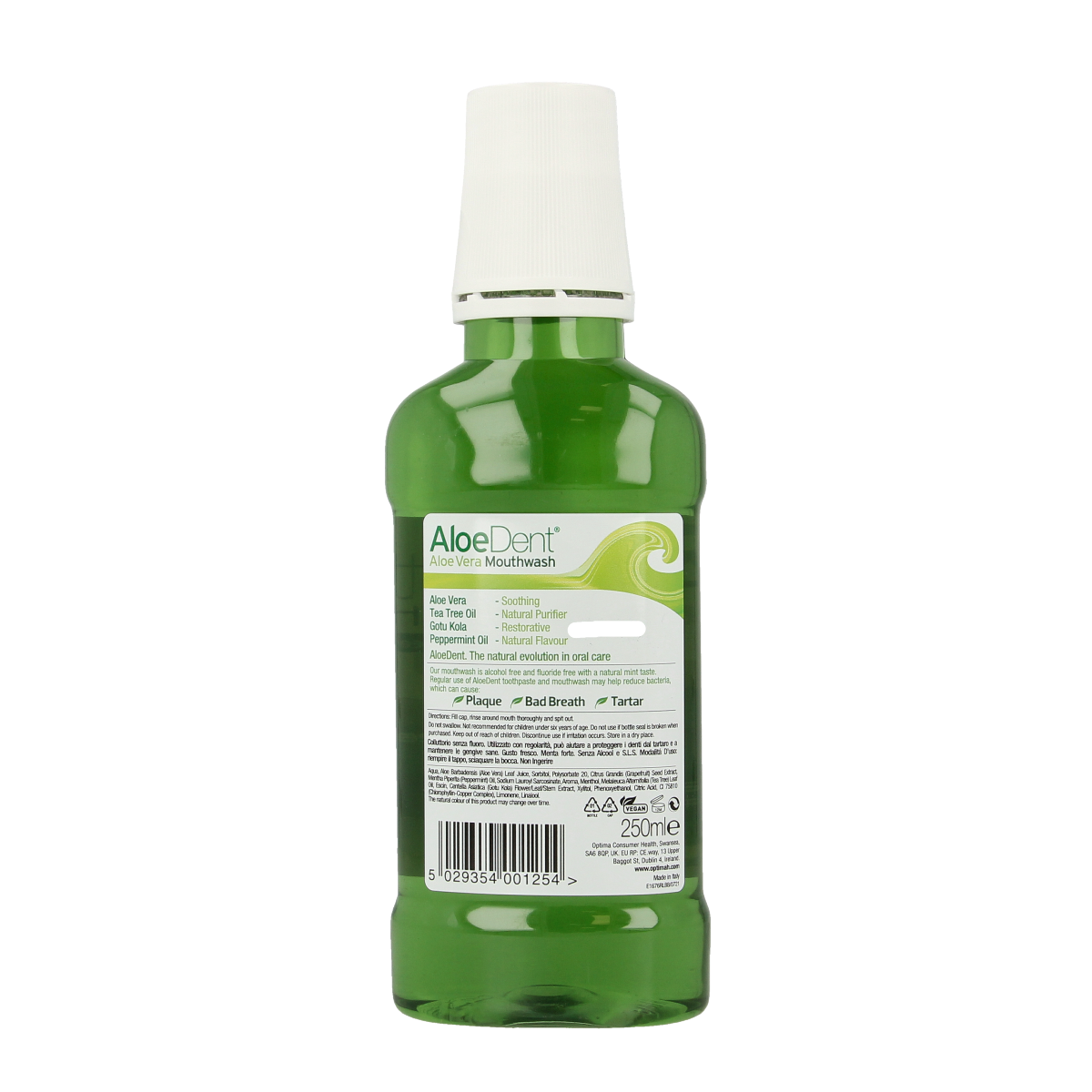 Optima Aloe dent aloe vera mondwater 250.00 Milliliter