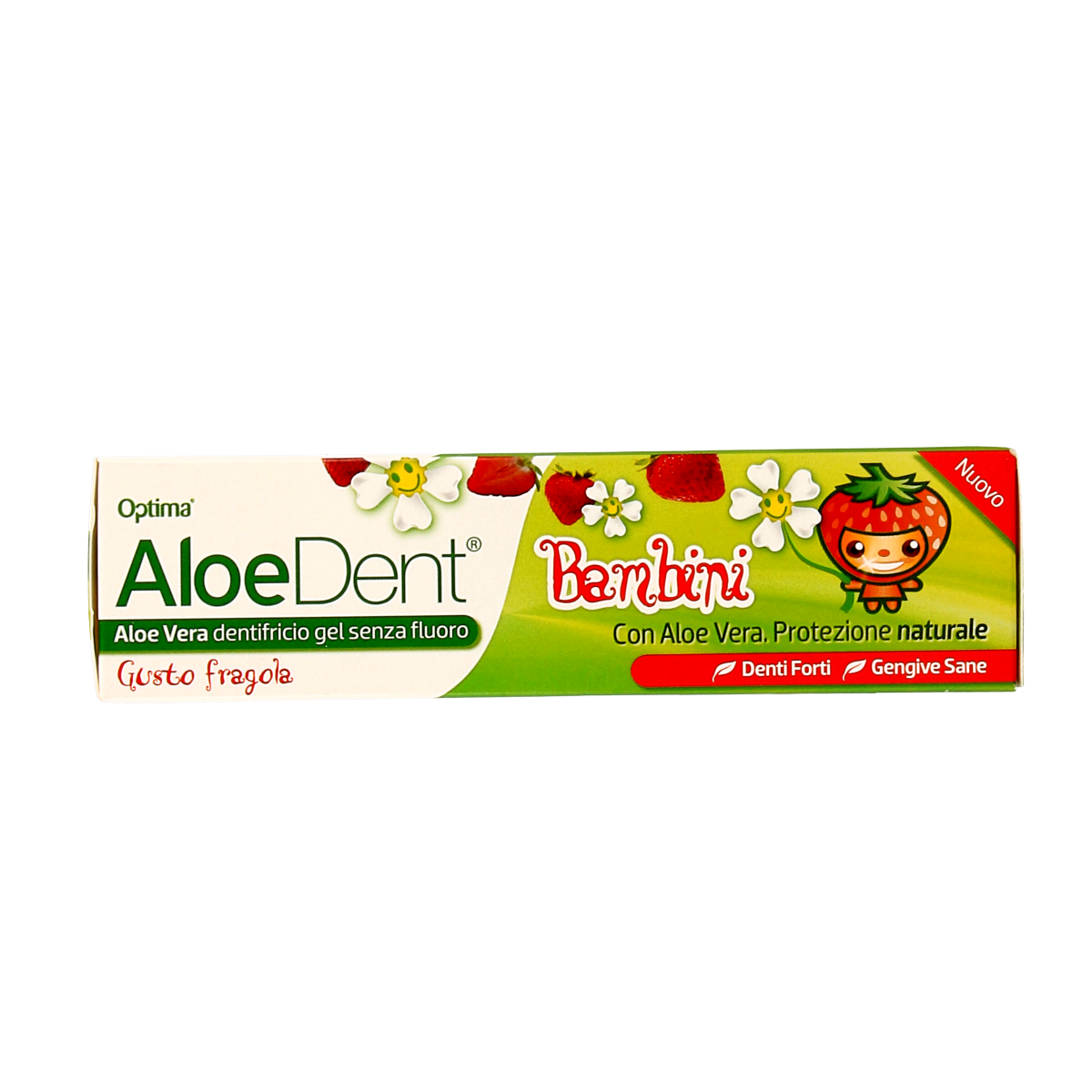 Aloe Dent Tandpasta aloe vera kinder fluor free 50.00 Milliliter