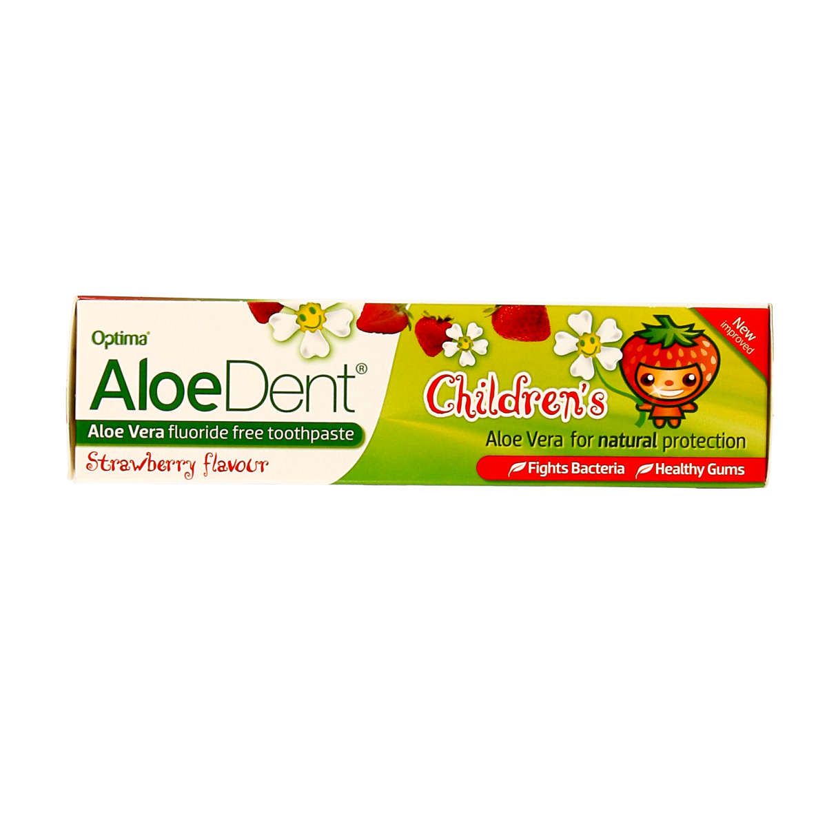 Aloe Dent Tandpasta aloe vera kinder fluor free 50.00 Milliliter