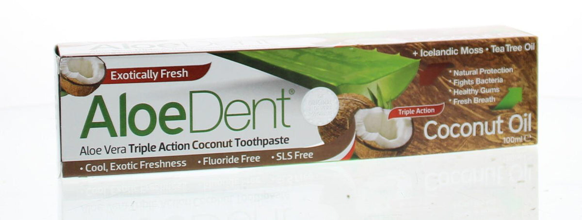 Aloe Dent Tandpasta coconut 100.00 Milliliter