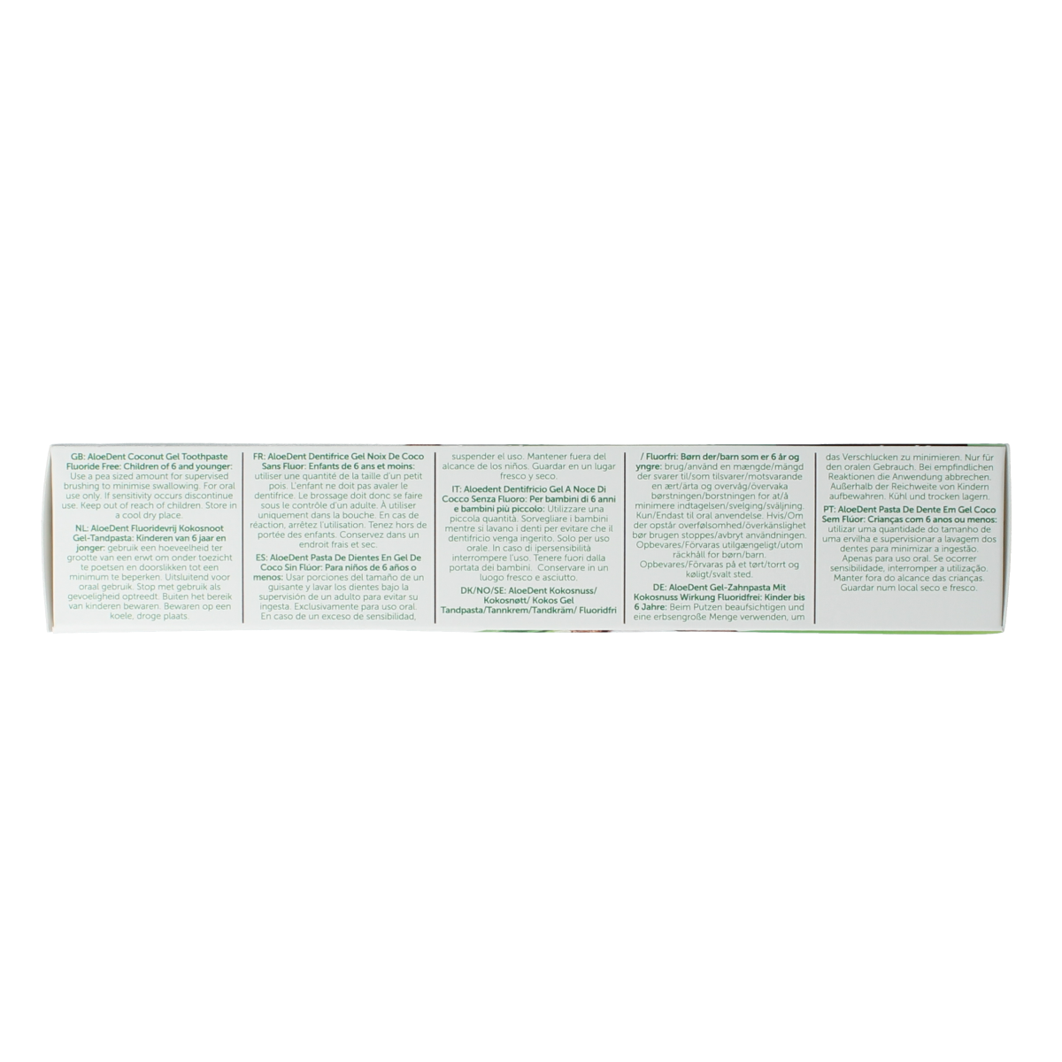Aloe Dent Tandpasta coconut 100.00 Milliliter