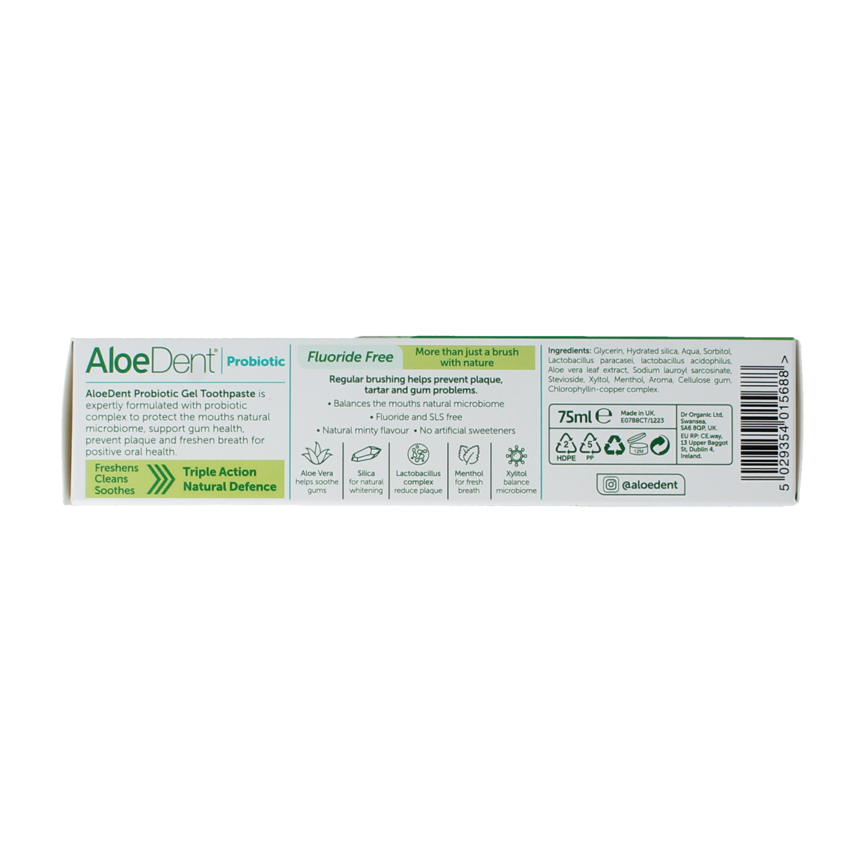 Aloe Dent Tandpasta probiotic 75.00 Milliliter