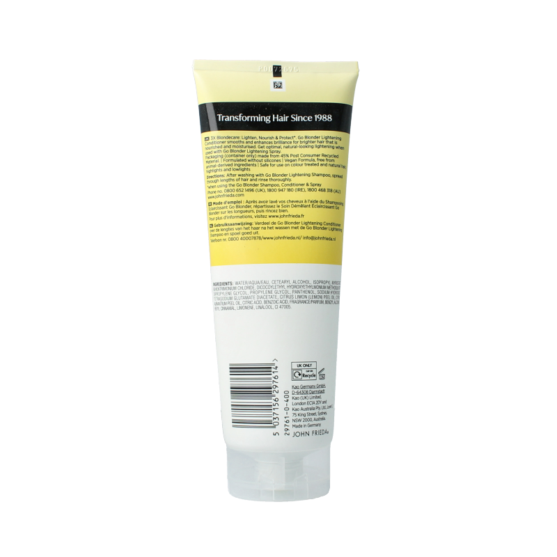 John Frieda Go blonder lightening conditioner 250 Milliliter