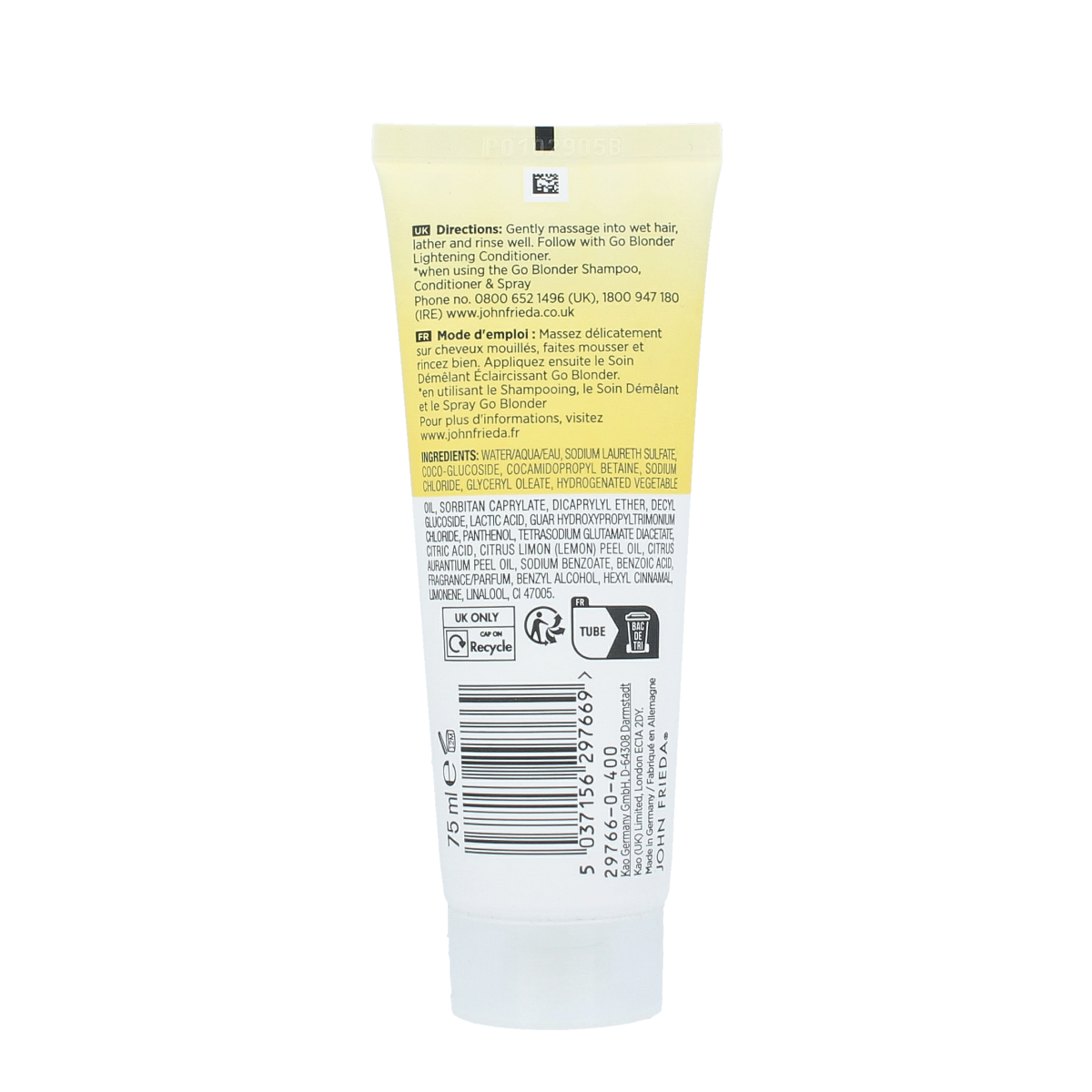 John Frieda Go blonder lightening shampoo 75.00 Milliliter