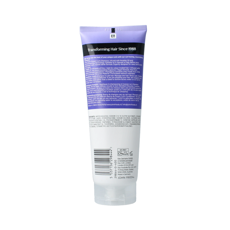 John Frieda Dream curls shampoo 250 Milliliter