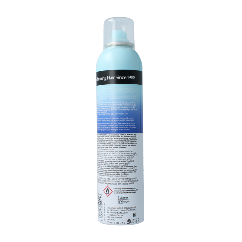 John Frieda Volume lift hairspray 250 Milliliter