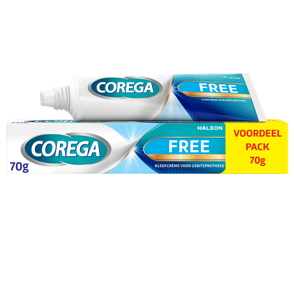 Corega Free kleefcreme voor het kunstgebit 70.00 Gram