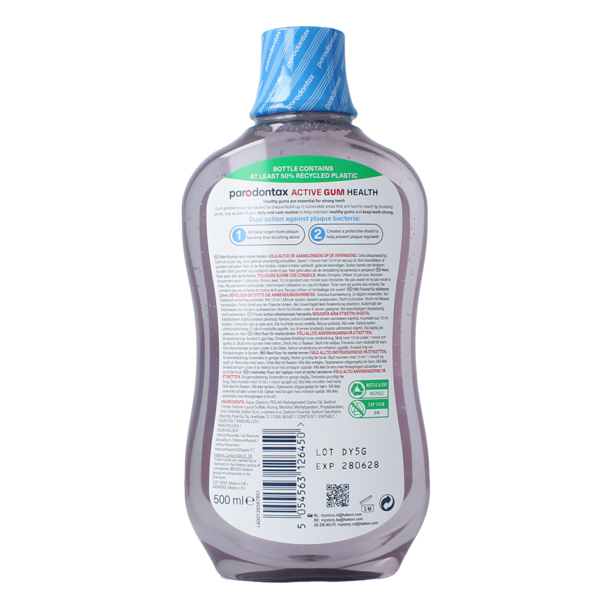 Parodontax Mondwater extra fresh 500.00 Milliliter