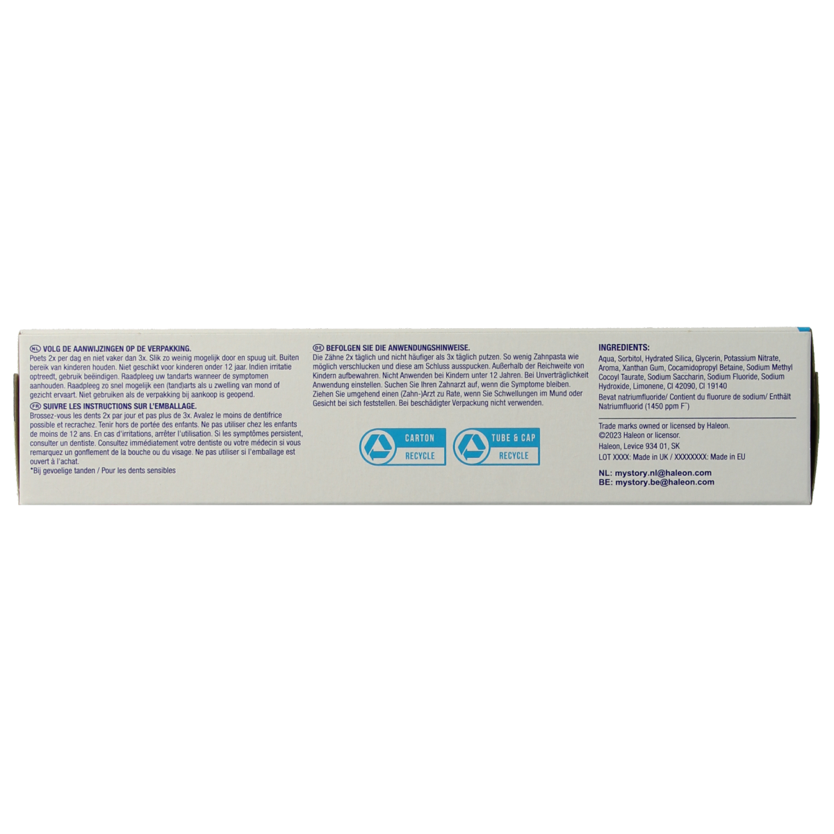 Sensodyne Tandpasta fresh mint 75.00 Milliliter