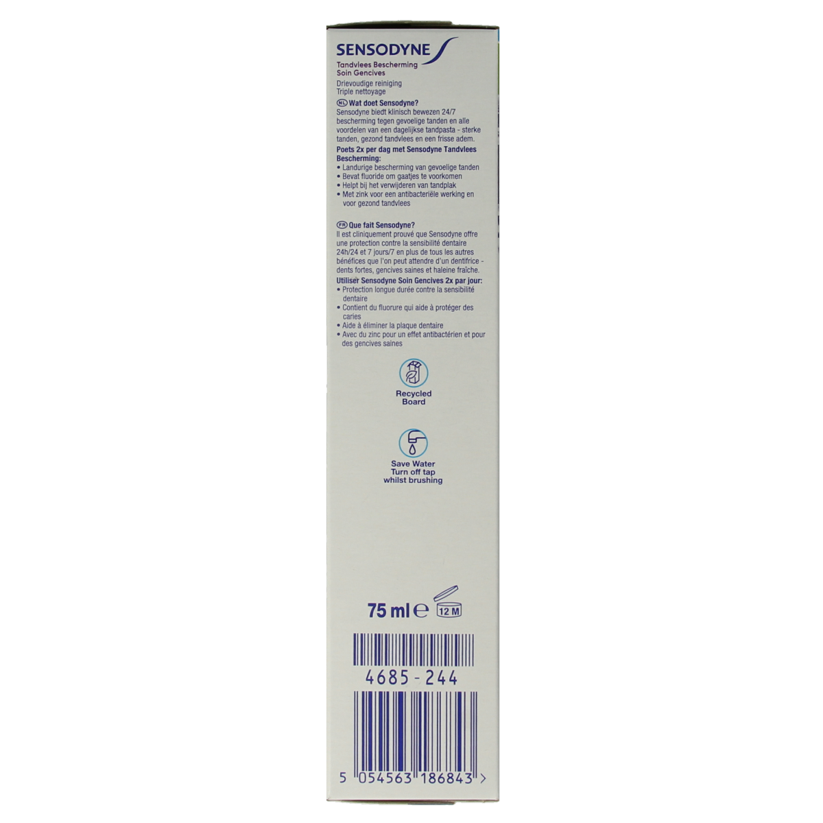 Sensodyne Tandpasta tandvleesbescherming 75.00 Milliliter