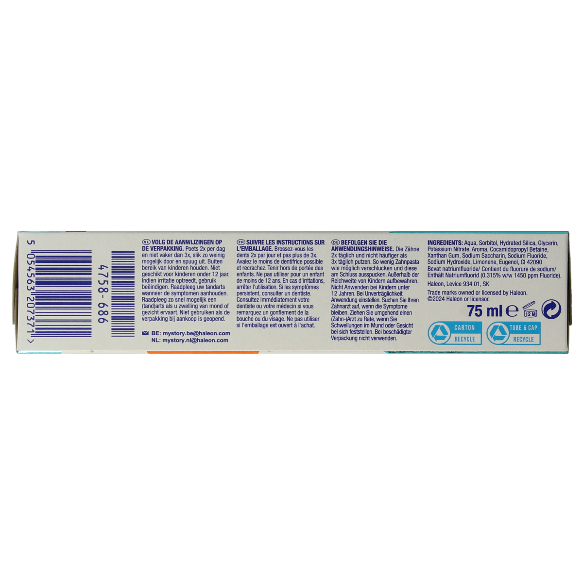 Sensodyne Tandpasta proglasur fresh & clean 75.00 Milliliter