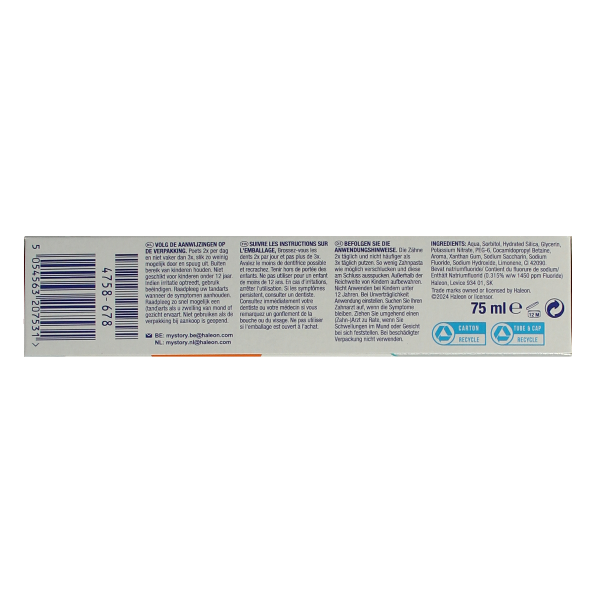 Sensodyne Tandpasta proglasur gentle white 75.00 Milliliter