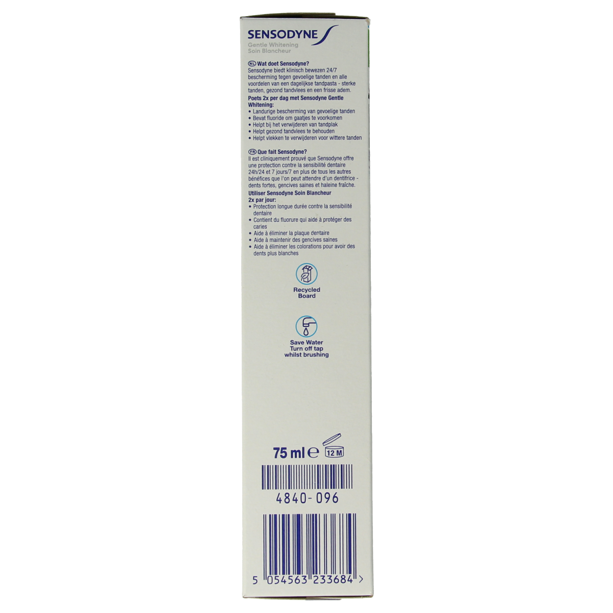 Sensodyne Tandpasta gentle whitening 75.00 Milliliter